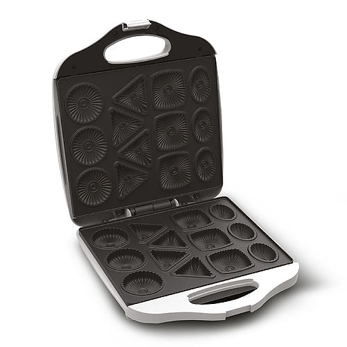 Sanford Biscuit Maker 1400 Watts, SF5778BM BSKitchen Appliances4 Types of Cookies / Biscuit Non-Stick Coated Plate Thermostatically Control Cool Touch Body, Two Pilot Lights Skid-Resistant Feet Easy to Use and Cleaning 1400 Watts